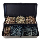 Kit Parafusos E Buchas Para Marcenaria Alvenaria Com 500pçs