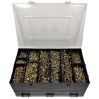 Kit Parafusos Madeira Com Maleta Ouro 3.100 Parafusos