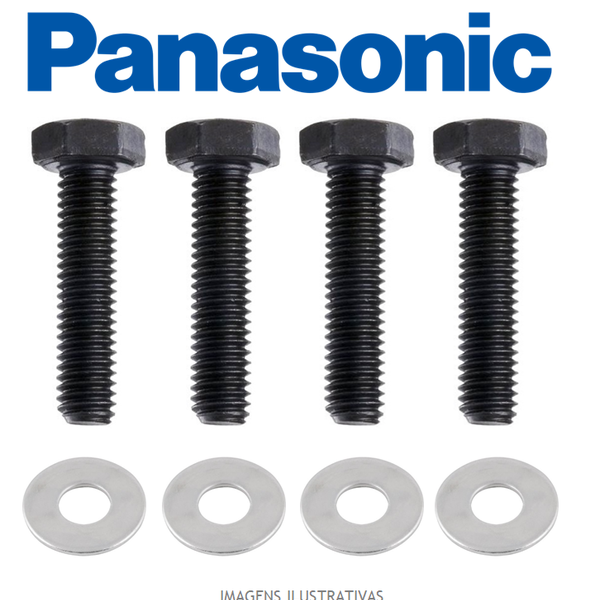 Kit Parafusos Suporte Tv(panasonic) - M6 X 25mm Sextavada
