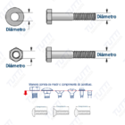 Kit Parafusos Suporte Tv(tcl) - M6 X 30mm Fenda