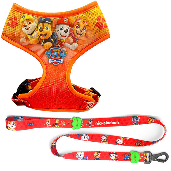 Kit Passeio Cães: Coleira Roupinha Colete Peitoral Patrulha C