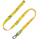 Kit Passeio Madog Floral M: Peitoral, Guia + Garrafa Água