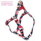 Kit Passeio Madog Triângulo M: Peitoral, Guia + Garrafa Água