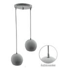 Kit Pendente Bola Branco/cromado /2 3002 + Lamp