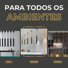 Kit Pendente Tubo Cilíndrico 30cm Completo + Lâmpada Gu10