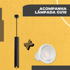 Kit Pendente Tubo Cilíndrico 30cm Completo + Lâmpada Gu10