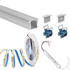 Kit Perfil de Alumínio Embutir 2m 25mm com Fita LED 14W e Fon