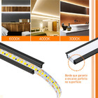 Kit Perfil de Embutir Slim 24mm 2m com Fita LED 240 LEDs/m e