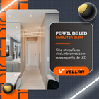 Kit Perfil de Embutir Slim 24mm 2m com Fita LED 240 LEDs/m e