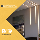 Kit Perfil De Led 20x10mm Sobrepor 2m + Fita Led + Fonte 5a P