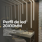 Kit Perfil De Led 20x10mm Sobrepor 2m + Fita Led + Fonte 5a P