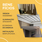 Kit Perfil De Led 20x10mm Sobrepor 2m + Fita Led + Fonte 5a P