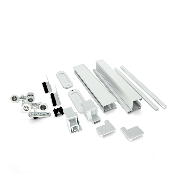Kit Perfil Embutir Master Para Porta De Correr 2mx5cm Alumínio Pintado Leroy Merlin