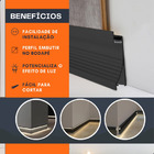 Kit Perfil Embutir Rodapé Difusor + Fita De Led + Fonte Slim