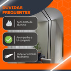 Kit Perfil Led Sobrepor All Black 17mm + Fita 240 + Fonte Bra