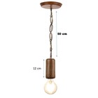 Kit Pergolado Arandela E Pendente Em Madeira Rústica