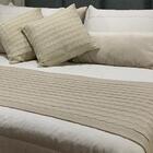 Kit Peseira Tricot Clássica Bege King 2,60x60 Paloma Home