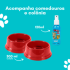 Kit Pet Com Cama Cachorro Gato M 57x37 Não Repara Na Bagunça