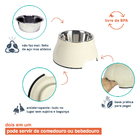 Kit Pet Com Comedouro Ou Bebedouro E Jogo Americano - 3pçs Oi