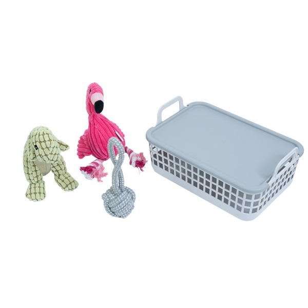 Kit Pet Organização, Brinquedos E Pelúcia 4pçs - Oikos Unica U