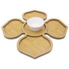 Kit Petisqueira 5 Repartições Com Ramequim