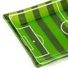 Kit Petisqueiras De Vidro E Prato Raso Bola Tema Futebol