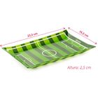 Kit Petisqueiras De Vidro E Prato Raso Bola Tema Futebol