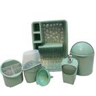 Kit Pia Cozinha Completo  Escorredor 6 Peças Verde Menta
