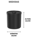 Kit Pia Cozinha Escorredor Lixeira 6l Porta Detergente 300ml