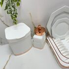 Kit Pia Cozinha Future 3pçs Branco Com Rose Gold