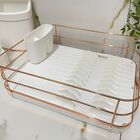 Kit Pia Cozinha Future 4pçs Branco Com Rose Gold