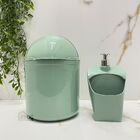 Kit Pia Cozinha Lixeira E Porta Detergente Verde Menta 2pçs