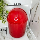 Kit Pia Cozinha Lixeira Porta Detergente Escorredor Bule Verm