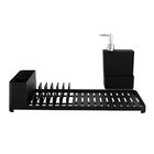 Kit Pia Cozinha Single Preto 2 Peças - Coza 99325/1008