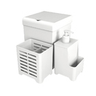 Kit Pia Cozinha Stolf Branco 3pçs