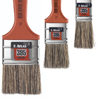 Kit Pincel Trincha Cerdas Gris Para Pintura Latéx E Acrílica