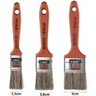 Kit Pincel Trincha Cerdas Gris Para Pintura Latéx E Acrílica