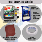 Kit Pintura Profissional Tinta 3,6l Fita Lixa Bandeja Complet