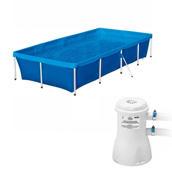 Kit Piscina 3000 Litros Bomba Filtrante 2200 L H 110 V Leroy Merlin