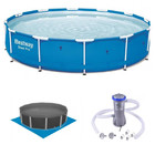 Kit Piscina 4678l Estrutural Redonda + Bomba Filtrante 110v 3