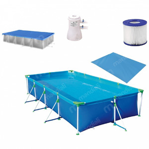 Kit Piscina 6200 L Premium Capa Forro E Bomba Filtro 110v 2200 L H Leroy Merlin