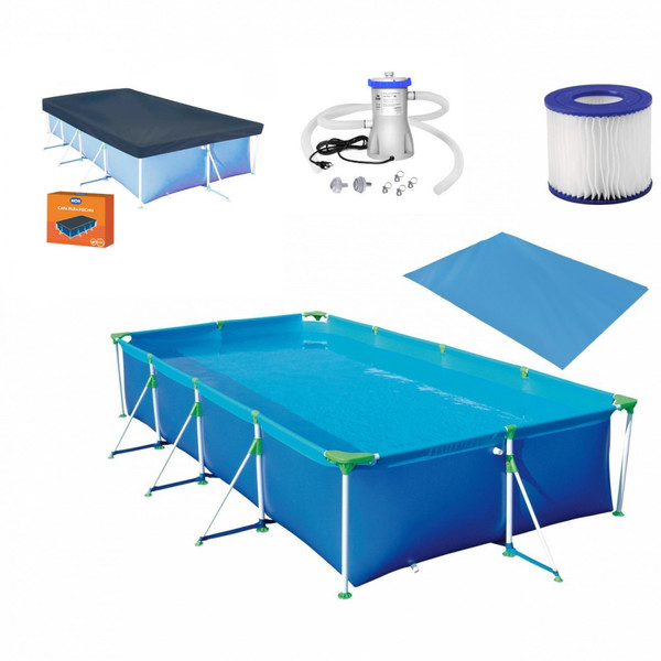Kit Piscina 6200 Litros Premium Capa Forro Bomba Filtro 220v 3028 Litros Por Hora Leroy Merlin