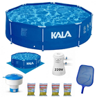 Kit Piscina 6700 Lt + Forro + Filtro 2200 L/h 220v + Cloro +
