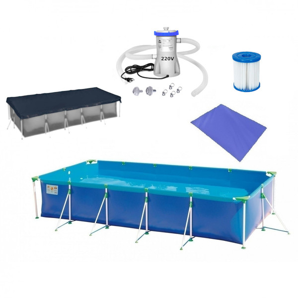 Kit Piscina 7600 L Premium Capa Forro Filtro 220v 3028 L H Leroy Merlin