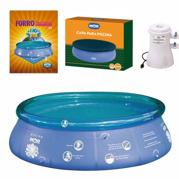 Kit Piscina Inflavel 4600 L Forro Capa Filtro 110v 2200 L H Leroy Merlin
