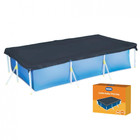 Kit Piscina Retangular 3700 L Premium + Capa Para Proteção Mor