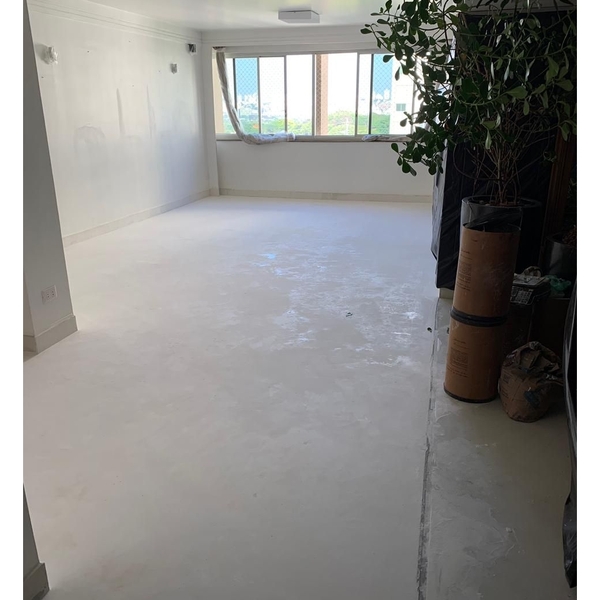 kit Piso Micro Cimento Queimado Líquido branco 20kg