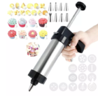 Kit Pistola Para Confeiteiro Com 21 Peças Em Inox