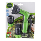 Kit Pistola Plástico  1/2 4 peças 8 Jatos Verde Geolia