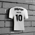 Kit Placa Decorativa Modelo Camiseta Corinthians 1990 Branca